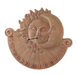Meridiana Sole/Luna – Zegar słoneczny z terakoty  40 cm