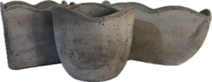Zestaw doniczek Etrusco z czarnej terakoty – Ciotola Etrusco, Cassetta Etrusco, Cubo Etrusco