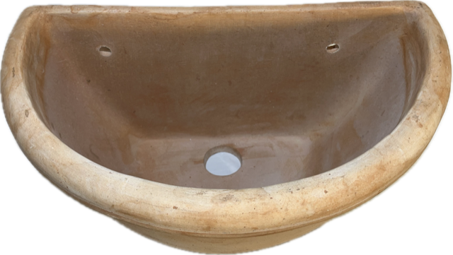 Fontana "Panello Rosso" - osłona ujęcia wody lub fontanna, zestaw z misą - 45 cm x 26 cm x 66 cm - obrazek 3