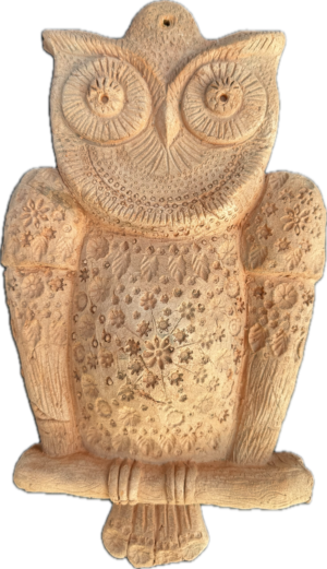 Gufo Piatto Lungo – 18 cm x 11 cm