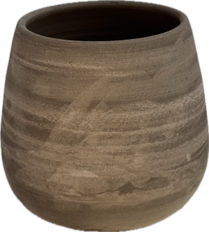 Vaso Schiacciato Alto Etrusco – 20 cm x 21 cm – zestaw z podstawkiem