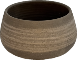 Vaso Schiacciato Basso Etrusco – 24 cm x 12 cm – zestaw z podstawkiem
