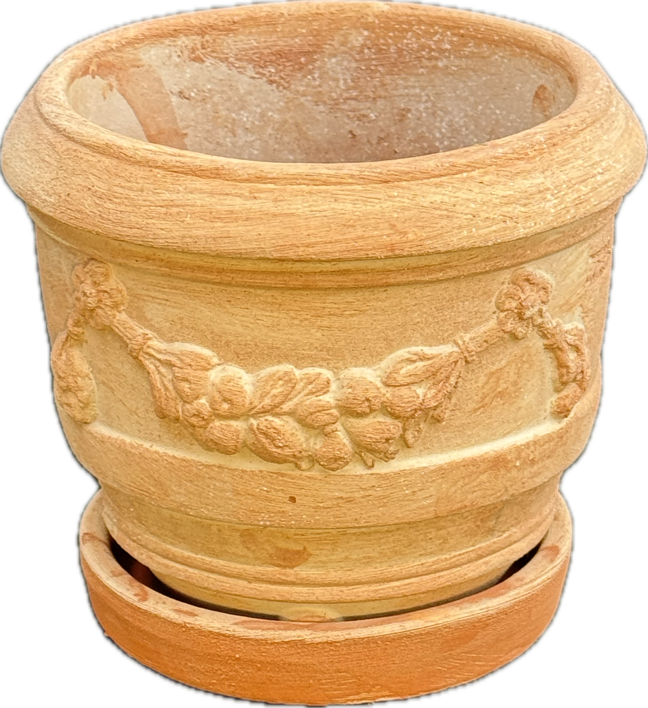 Vaso a Barille Festonato 20 cm. - zestaw z podstawkiem