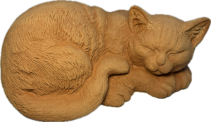 Gatto Sdraiato 30×14 cm – figurka z terakoty
