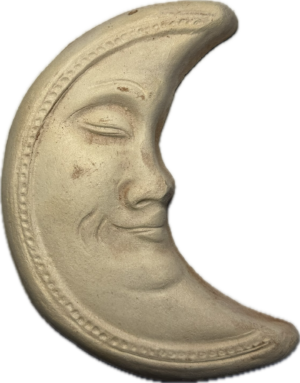 Luna 16 cm – wisząca ozdoba z terakoty