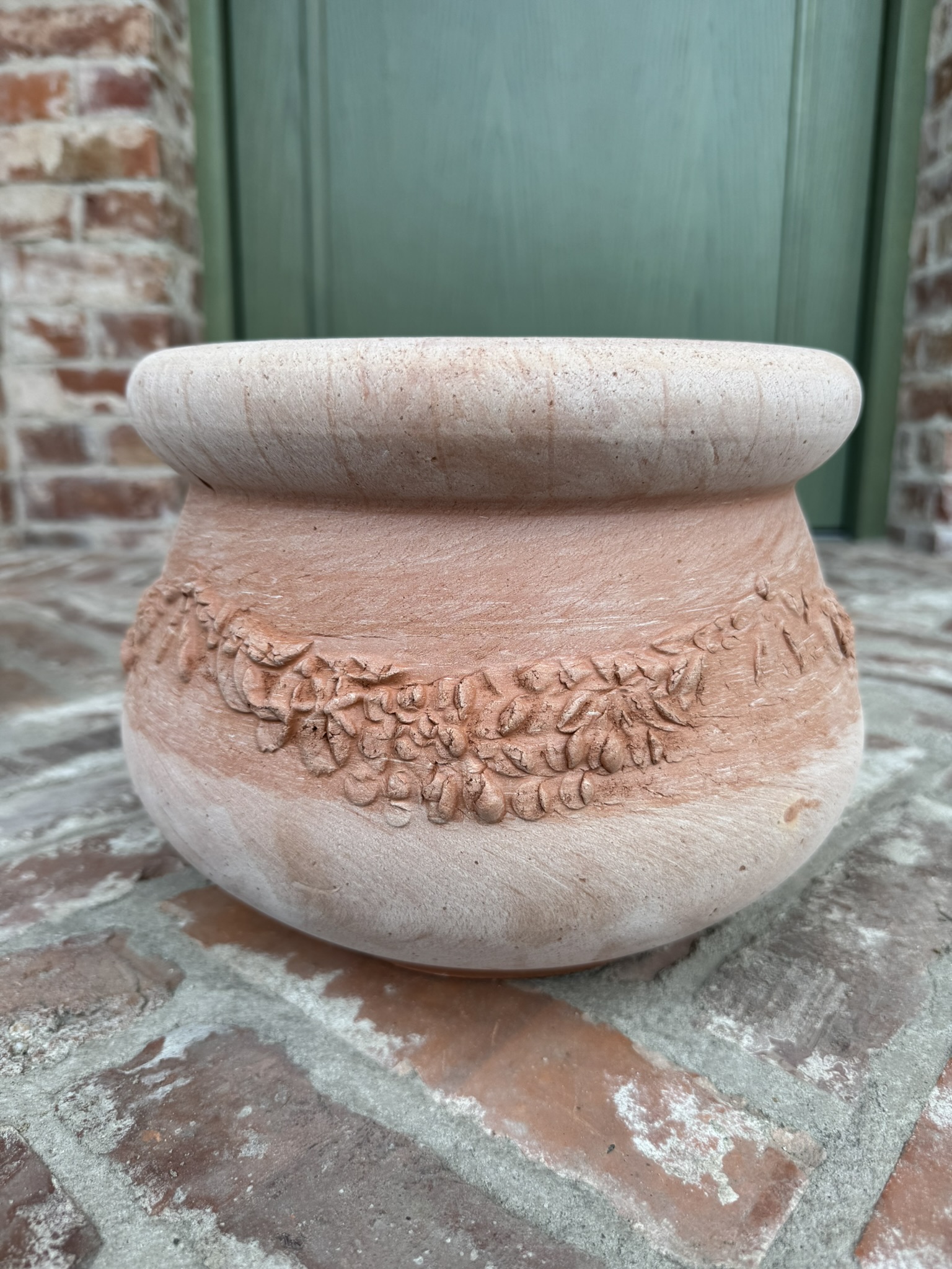 Donica z terakoty Ciotola Arezzo 30 × 22 cm – ręcznie wykonana we Włoszech - obrazek 2