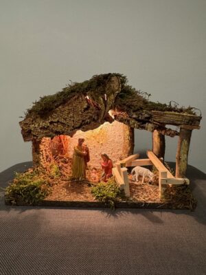 Presepe no 2 – włoska, ręcznie robiona szopka bożonarodzeniowa z oświetleniem