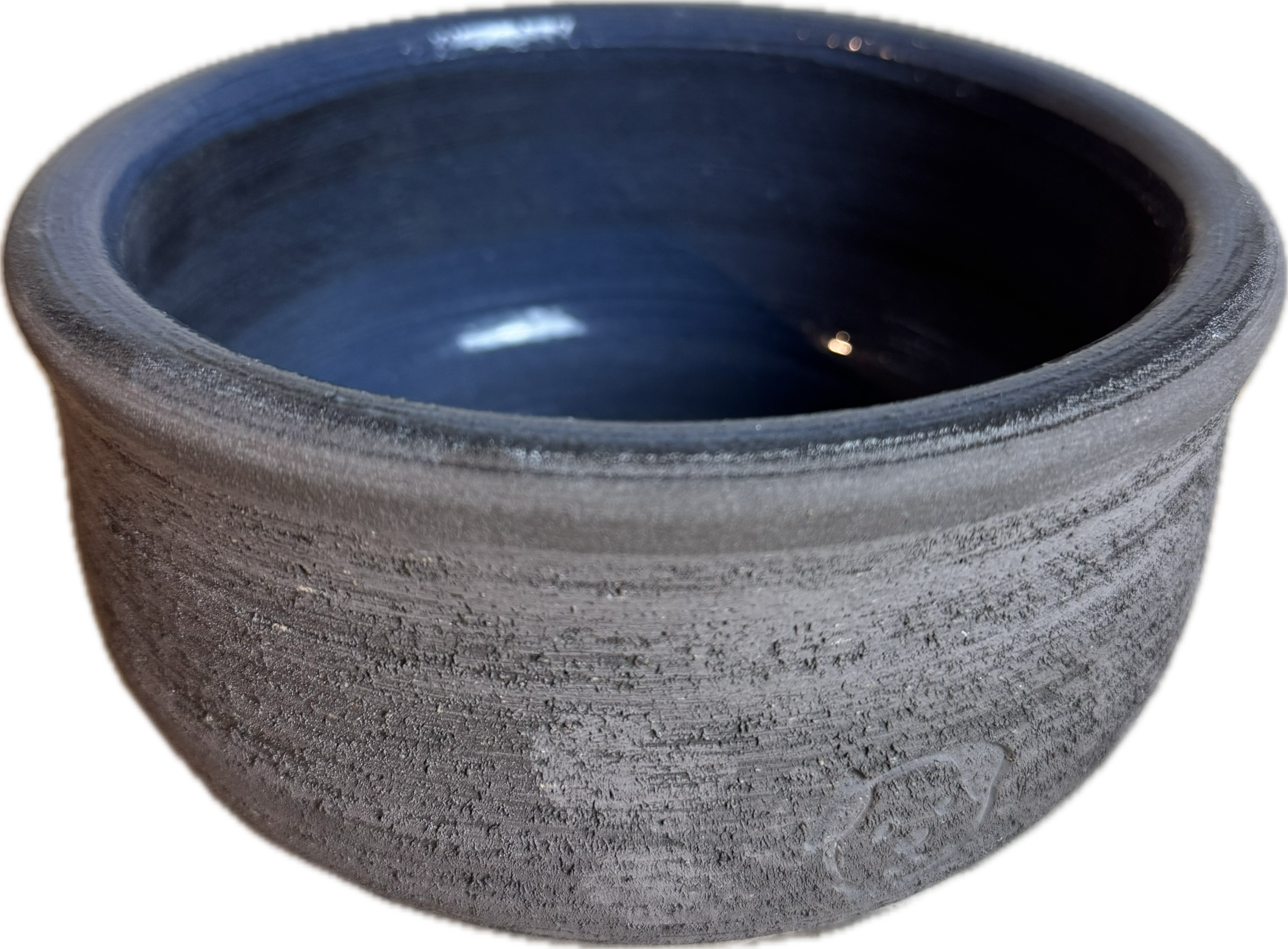 Miska ceramiczna dla psa z czarnej terakoty Ciotola Rustica Nera per Cane 20 × 9 cm – ręcznie wykonana we Włoszech - obrazek 3