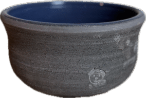 Ciotola Rustica Nera Grande per Cane – miska ceramiczna dla psa z czarnej terakoty 26 x 12 cm.