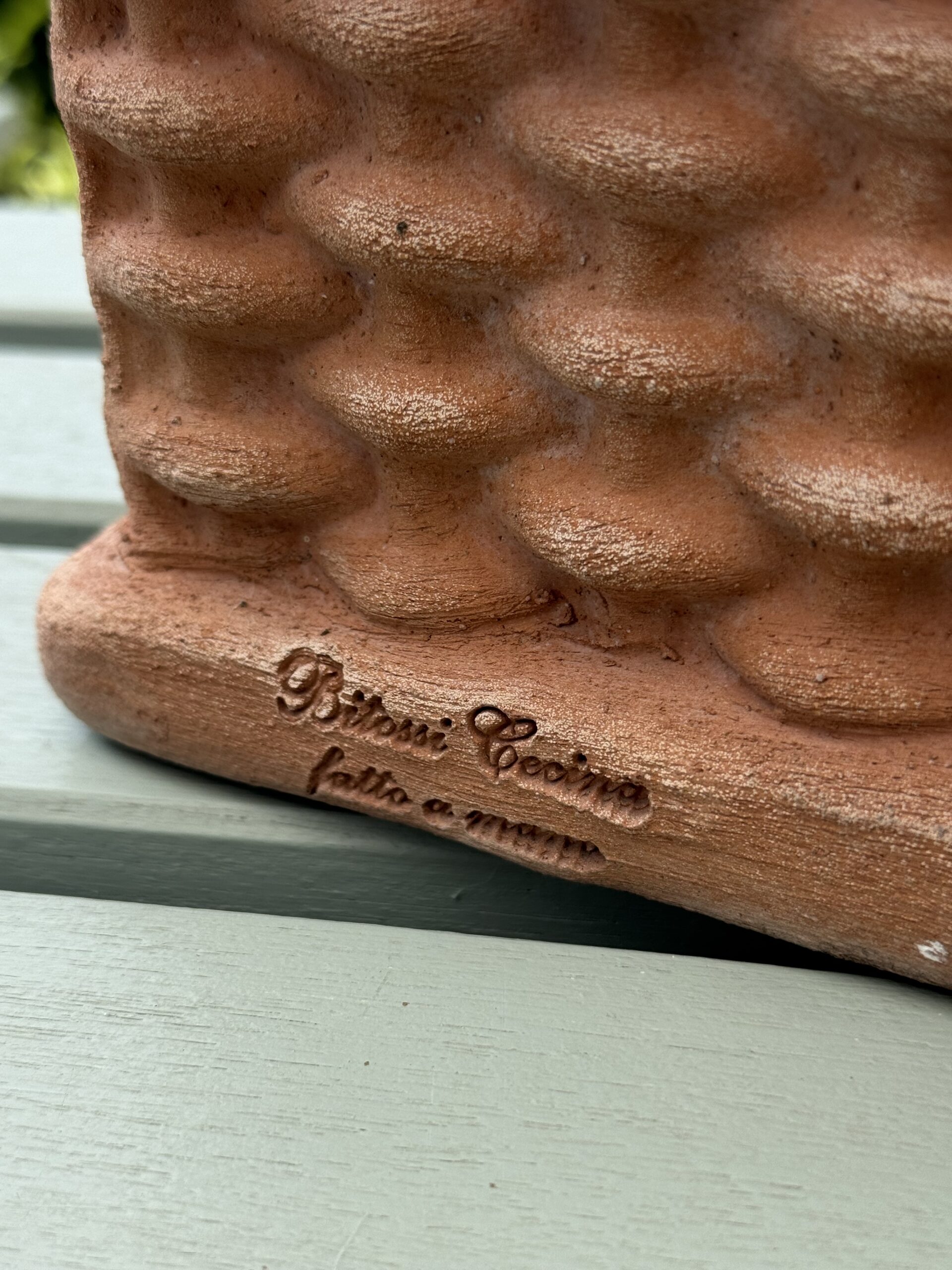 Włoska skrzynka z terakoty Cassetta Cesta 35 × 19 × 14 cm - obrazek 5