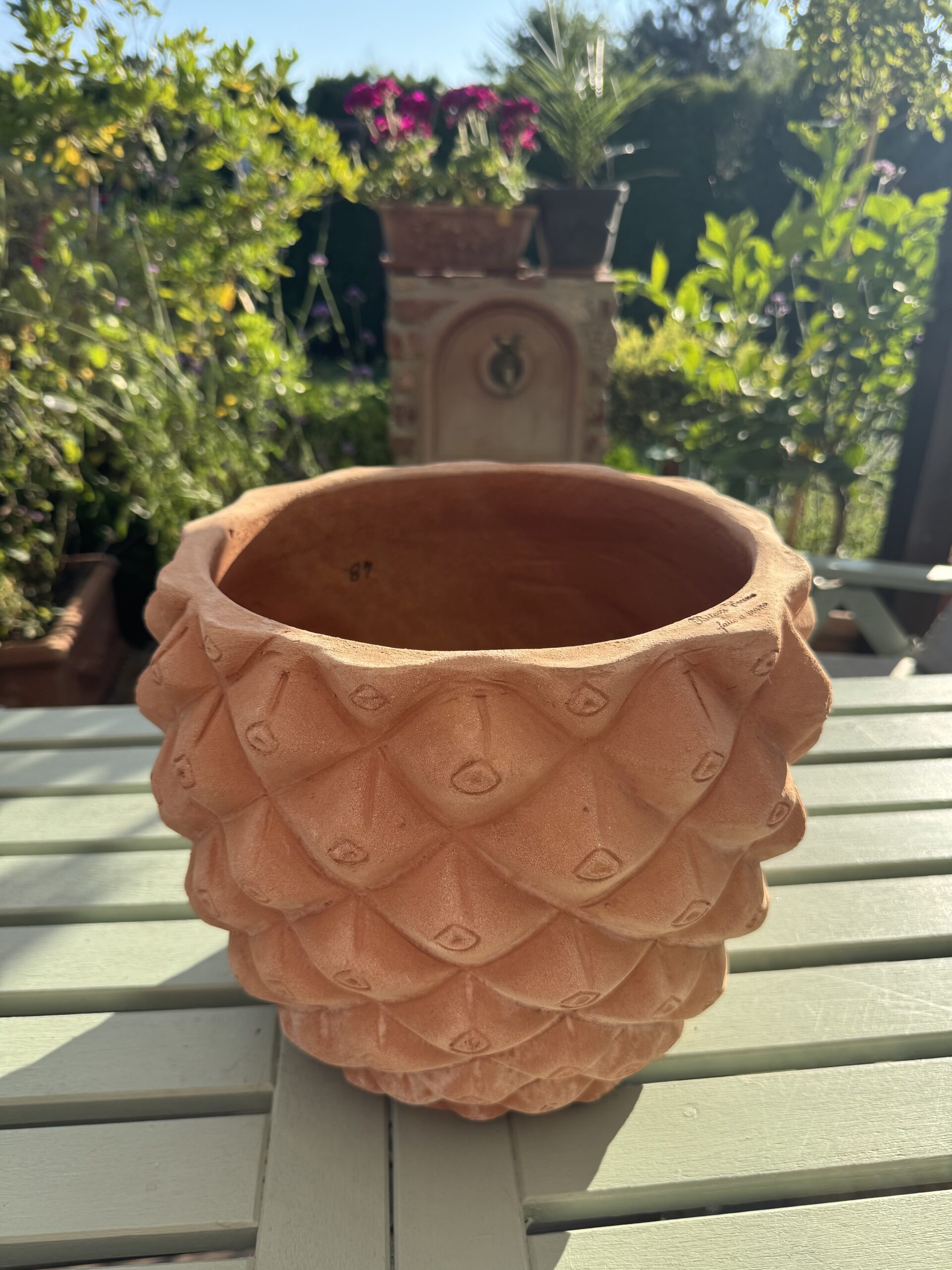 Donica z terakoty Vaso a Pigna 30 × 26 cm - obrazek 3