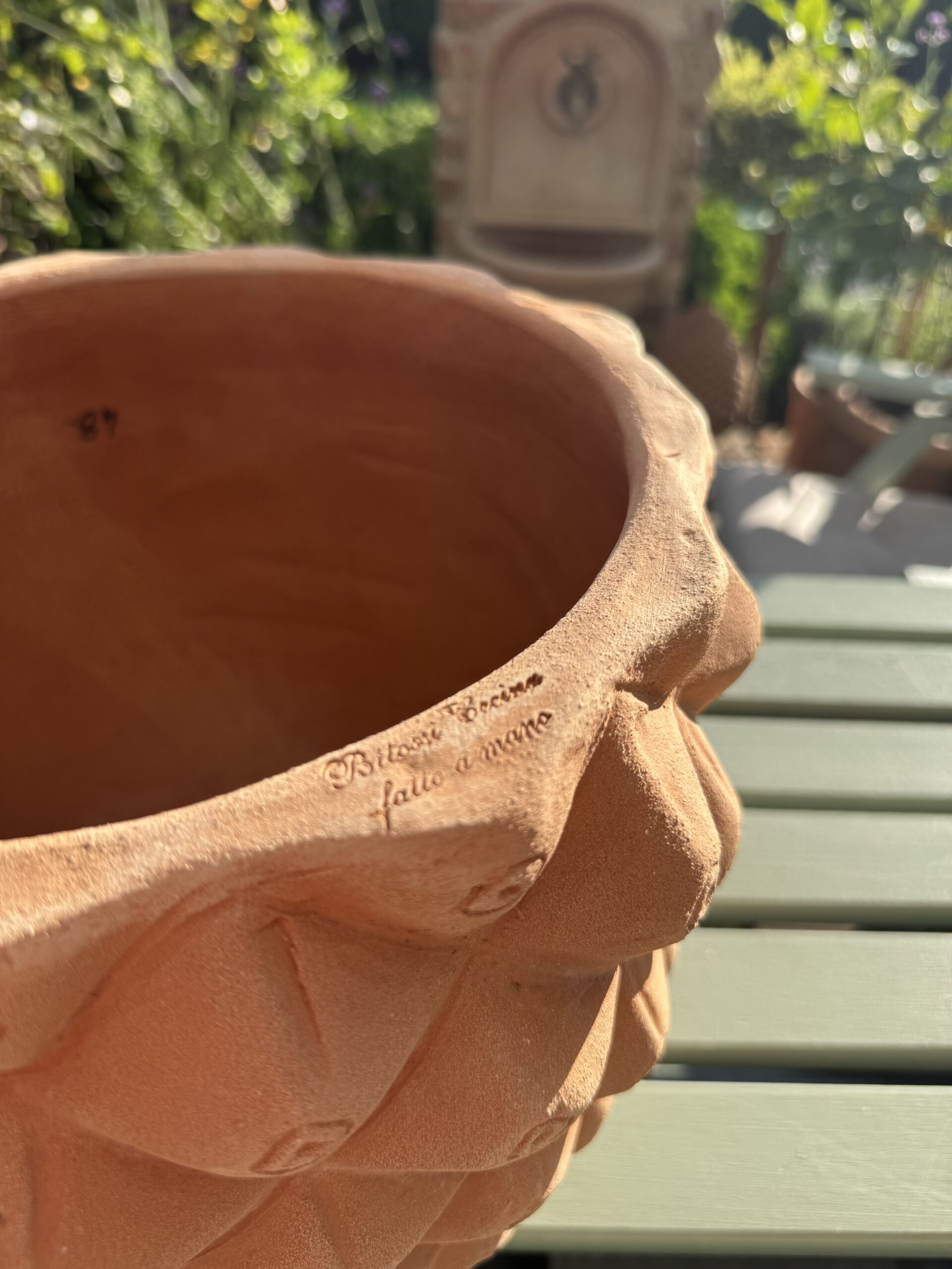 Donica z terakoty Vaso a Pigna 30 × 26 cm - obrazek 4